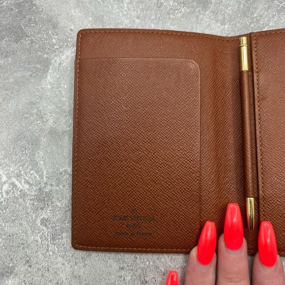 Louis Vuitton Monogram Etui Palm Cover Dark Brown Coated Canvas - Picture 6 of 16